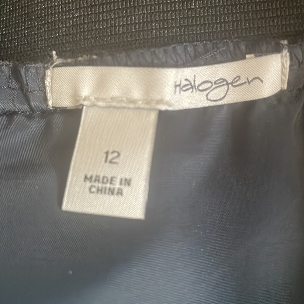 Halogen Navy/ White Pencil Skirt Size 12 - Picture 8 of 8